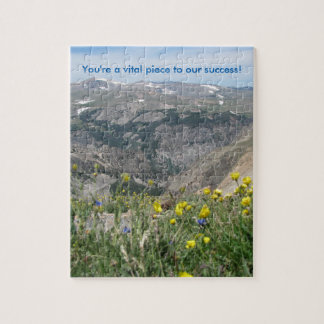Mountain Scenic Puzzle - "You're a vital piece"