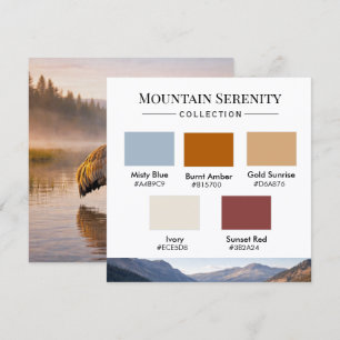 Mountain Serenity Colour Palette Card