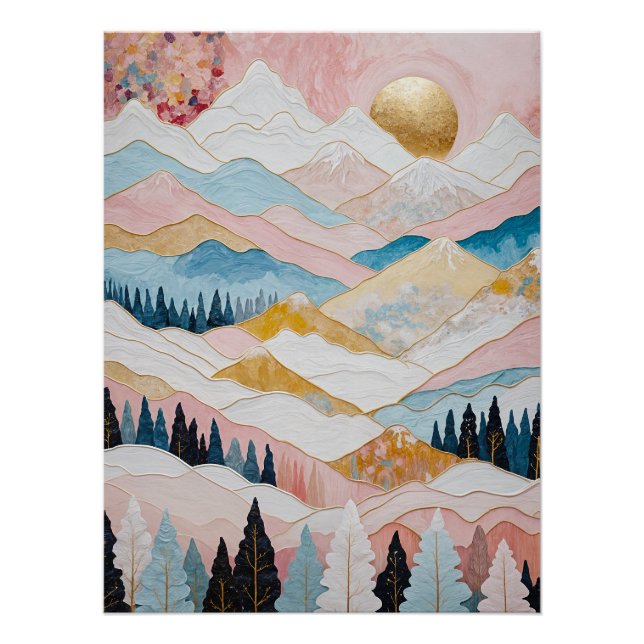 Mountain Serenity Poster (Front)
