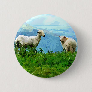 MOUNTAIN SHEEP 2 INCH ROUND BUTTON