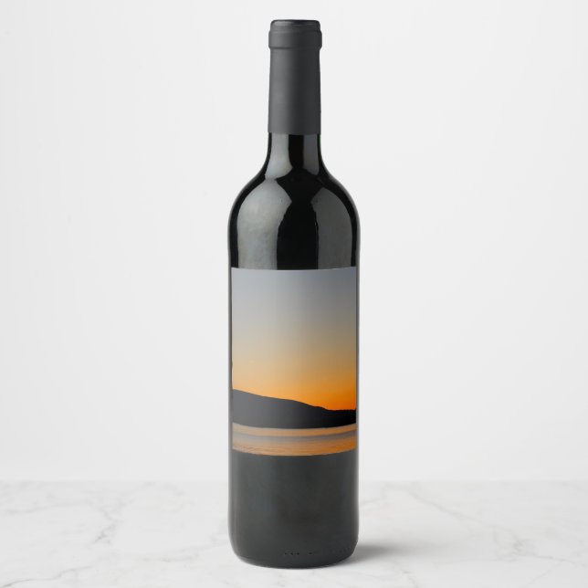 Mountain Silhouette Wine Label (Front)