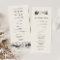 Mountain Sketch Wedding Ceremony Program