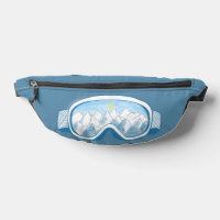 Mountain Ski Goggles Illustration