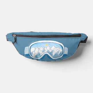 Mountain Ski Goggles Illustration Fanny Pack