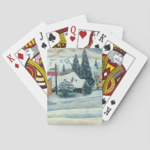 Mountain Ski Town Cards