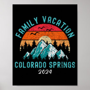 Mountain skiing hiking family vacation 2024 poster