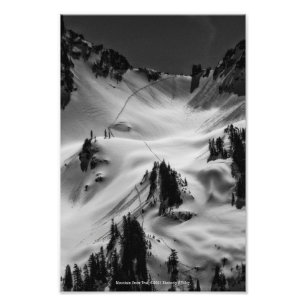 Mountain Snow Trail Photo Print