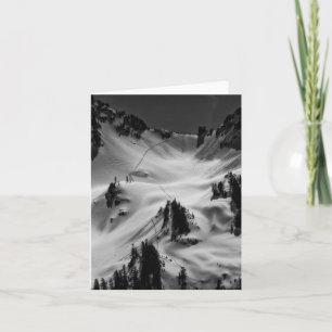 Mountain Snow Trail Thank You Card