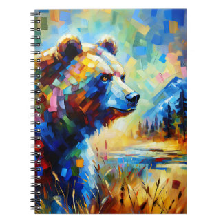 Mountain Spirit Bear – Abstract Wilderness Art Notebook