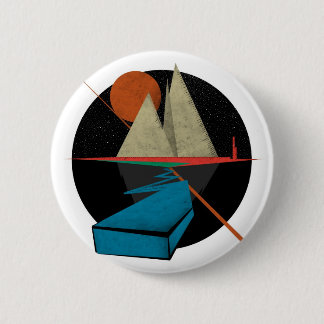 Mountain & Stars 2 Inch Round Button