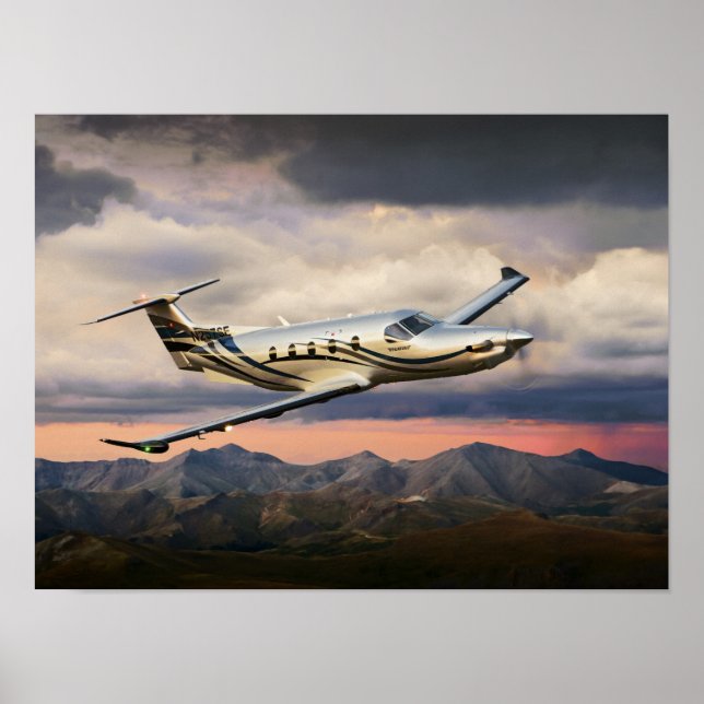 Mountain Storm Pilatus Poster (Front)