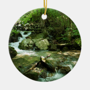 Mountain Stream in Cumberland Gap TN Ceramic Ornament