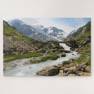 Mountain Stream Scenic Landscape Jigsaw Puzzle
