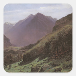 Mountain Study, c.1840-43 Square Sticker