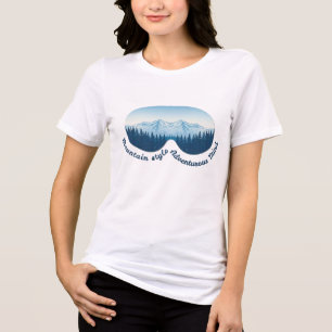 Mountain Style, Adventurous Mind – Ski Goggle Tri-Blend Shirt