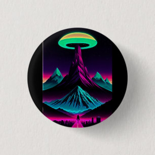 Mountain Sucker 1 Inch Round Button