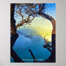 Mountain Sulphur Crater Blue Pond Frame