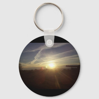 Mountain sunrise keychain