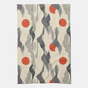 Mountain Sunrise Pattern Kitchen Towel