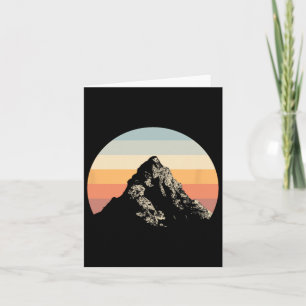 Mountain Sunset Circle Rainbow Outdoor Nature Card
