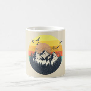 Mountain sunset coffee mug