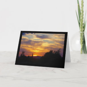 Mountain Sunset Landscape Card