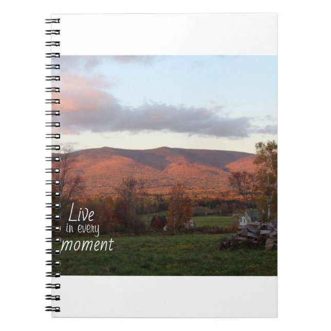 Mountain Sunset Notebook (Front)