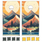 Mountain Sunset Personalized Family Name