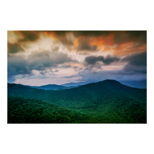 Mountain Sunset Poster