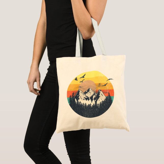 Mountain sunset tote bag (Front (Product))