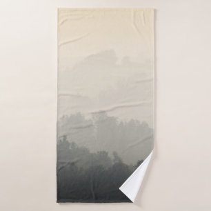 MOUNTAIN SURROUNDED BY TREES BATH TOWEL