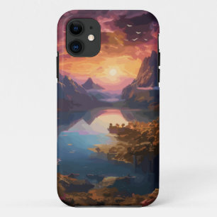 Mountain Symphony: A Harmonious Blend of Colors iPhone 11 Case