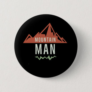 mountain theme design dark colours 2 inch round button