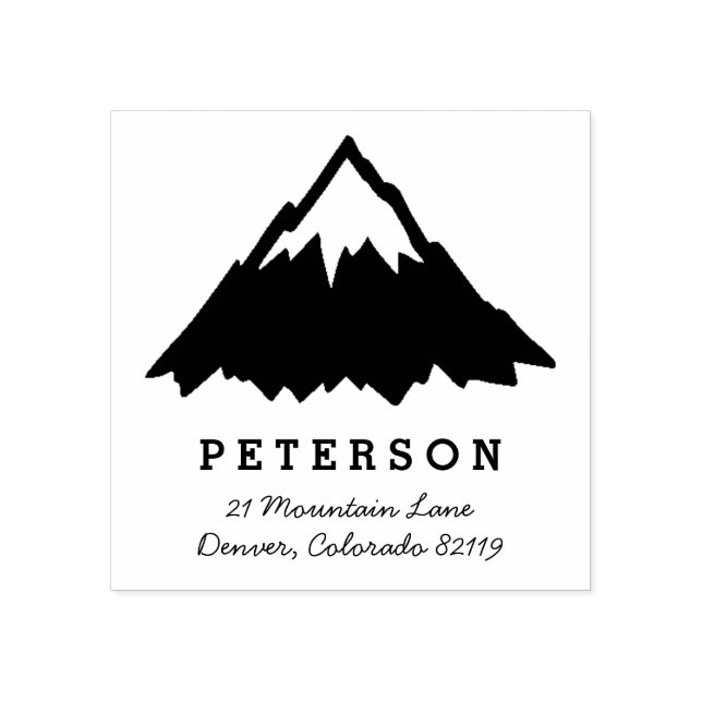 Mountain Top Rubber Stamp (Imprint)