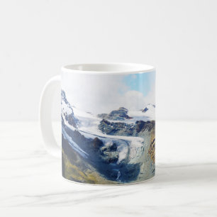 Mountain tops in the alps coffee mug