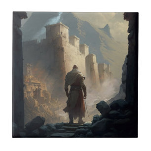 Mountain town siege tile