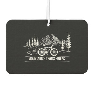 Mountain Trail Bikes - Cyclist Bike Rider Bicycle  Air Freshener