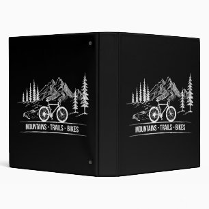 Mountain Trail Bikes - Cyclist Bike Rider Bicycle  Binder