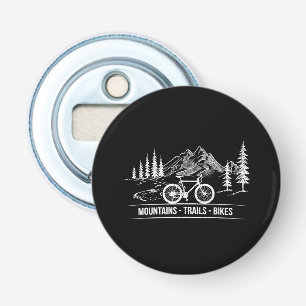 Mountain Trail Bikes - Cyclist Bike Rider Bicycle  Bottle Opener