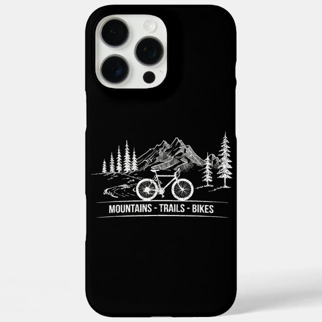 Mountain Trail Bikes - Cyclist Bike Rider Bicycle  Case-Mate iPhone Case (Back)