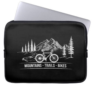 Mountain Trail Bikes - Cyclist Bike Rider Bicycle Laptop Sleeve