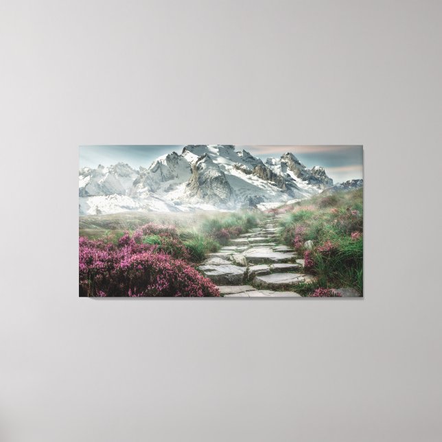 mountain trail wrapped canvas (Front)