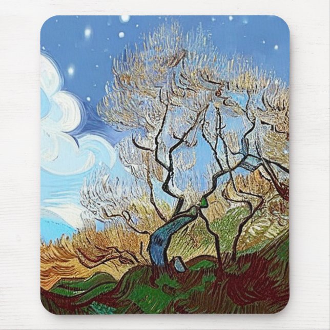  MOUNTAIN  TREE MOUSE PAD (Front)