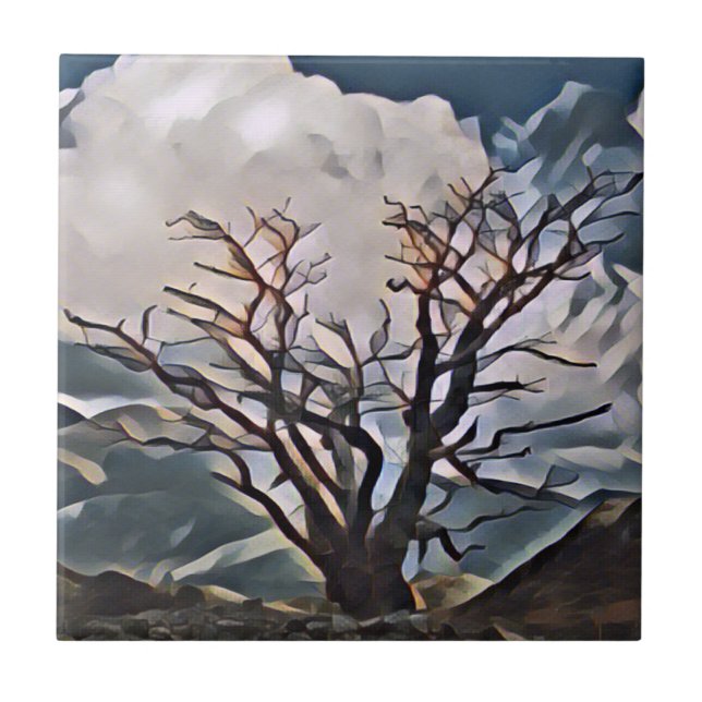 MOUNTAIN TREE   TILE (Front)