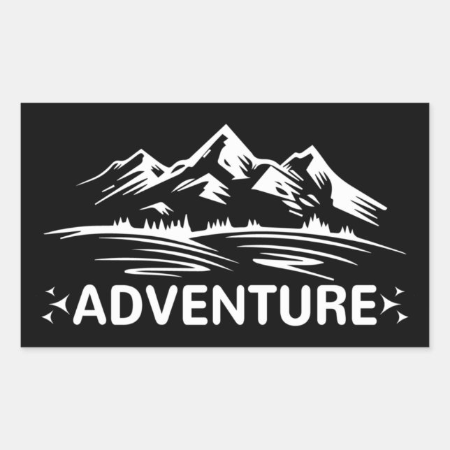 Mountain, Vacation, Camping,  Adventure Sticker (Front)