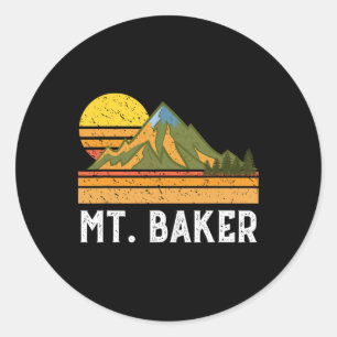 Mountain Vacation Gift- Mt. Climbing Hiking Mount Classic Round Sticker