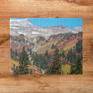 Mountain Valley Autumn Colour Landscape Jigsaw Puzzle
