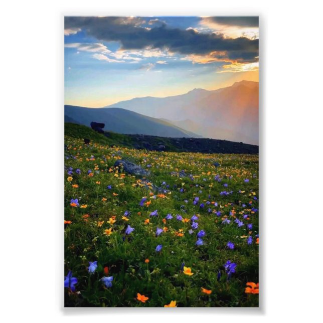 Mountain Valley Photo Print (Front)