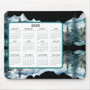 Mountain View Calendar Mouse Pad