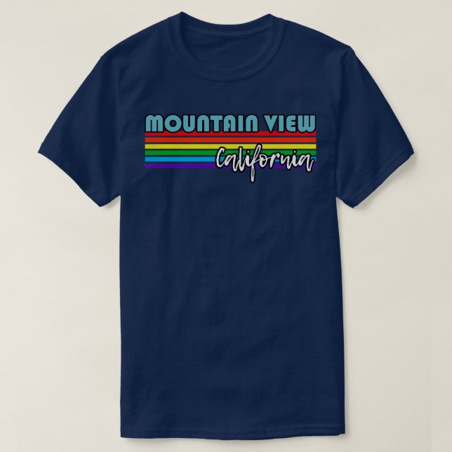 Mountain View California Pride  Mountain View LGBT T-Shirt (Design Front)